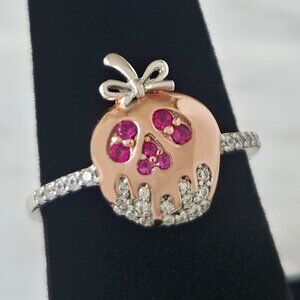 Disney Villains Snow White Poison Apple Ring, 925 Sterling Silver Charmed Aroma